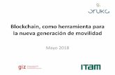 Blockchain, como herramienta para la nueva generación de …iki-alliance.mx/wp-content/uploads/Ricardo-Oruka.pdf · 2018. 6. 18. · urbana y cambio climático ... •Ahora pareciera