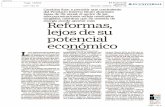 atio.mxatio.mx/Newsfiles/Reformas-lejos-de-su-pontencial-economico.pdf · estructurales. En él se estableció que desde 2015 los cambios en varios sec- tores estratégicos iban a