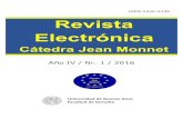 RCJM IV Nr 1 2016 abril23 FINAL - Facultad de Derecho · 2017. 4. 26. · Año IV / Nr. 1 / 2016 Revista Electrónica Revista Electrónica Cátedra Jean Monnet Universidad de Buenos