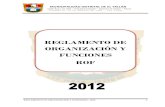 REGLAMENTO DE ORGANIZACIÓN Y FUNCIONES ROFmunieltallan.gob.pe/rof.pdf · 2018. 12. 3. · REGLAMENTO DE ORGANIZACIÓN Y FUNCIONES - ROF 7 Artículo 4°.- Base Legal Este Reglamento