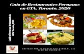 Guía de Restaurantes Peruanos - Consulado del Perú€¦ · El Consulado General del Perú en Toronto tiene el agrado de presentar a la comunidad peruana y canadiense la ¨Guía