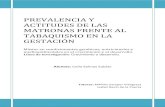 PREVALENCIA Y ACTITUDES DE LAS MATRONAS FRENTE AL ...zaguan.unizar.es/record/12238/files/TAZ-TFM-2013-761.pdf · matronas de España durante el año 2013(N=7930). El cuestionario