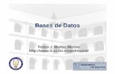 Bases de Datos - UC3M · 2011. 2. 18. · Definición de Base de Datos Definición: Cualquier soporte para el almacenamiento persistente de datos Necesidad: Las aplicaciones telemáticas