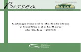 Categorización de helechos y licófitos de la flora de Cuba - 2015repositorio.geotech.cu/jspui/bitstream/1234/468/1...de helechos y licófitos y la re-categorización de otros 63,