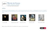 Retrats de Picasso - Barcelona...Guió previ pel professorat VISITA: Proposem un reorregut partiipatiu en què, a través de les oservaions dels alumnes i el diàleg generat entre