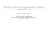 Tema 11: Aplicaciones de programación funcional ...jalonso/cursos/i1m-17/temas/tema-11.pdf · Tema 11: Aplicaciones de programación funcional Informática(2017–18) JoséA.AlonsoJiménez