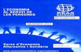 MEMÒRIA 2012 - Economía Solidaria · Memòria 2012 2 Igualtat Ocupació Medi ambient Cooperació Sense caràcter lucratiu Compromís amb l’entorn 1.- INTRODUCCIÓ Teniu en les