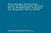 Estrategia Nacional para la Inclusión Social de la Población ......alcanzar la equidad en las cuatro áreas fundamentales para la inclusión social y en las que se centrarán los
