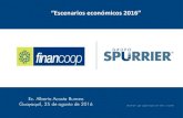 Escenarios económicos 2016” - Financoop · Concepto 2015 2016 Variac. $ Ene-Jun Ene-Jun 2014/2015 TOTAL GASTOS 11,614 10070 -1,544 Gasto Corriente 6,901 7,255 354 Sueldos 4,005