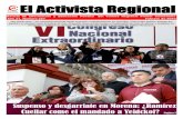 El Activista Regional · La información contenida en el Activista Regional procede de fuentes propias, sitios web, medios periodísticos, partidos y organizaciones políticas de