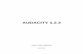 Audacity - mamv11.files.wordpress.com · Audacity 1.2.3 Juan Félix Mateos Versión 1.0.0 29/04/2005 iii Tabla de contenidos INTRODUCCIÓN.....1 LA INTERFAZ DE AUDACITY.....2