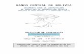 Banco Central de Bolivia DBC... · Web viewCódigo Único de Contratación Estatal 18-0951-00-831370-1-1 Código BCB: ANPE - P N 0 10 /2018-1C PRIMERA CONVOCATORIA SUPERVISIÓN TÉCNICA