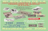 New Resumen año 2005 - Perdiguero de Burgos 2005.pdf · 2018. 6. 3. · 15º BOLETIN DE LA ASOCIACION ESPAÑOLA DEL PERRO PERDIGUERO DE BURGOS (A.E.P.P.B.) Resumen año 2005 Val