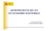 ANTEPROYECTO DE LEY · Fondo ICO-Economía Sostenible, promover y financiar todos los sectores ligados a la economía sostenible. 1 Importe : 20.000M€ entre ICO y entidades de crédito