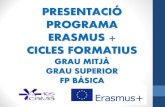 New PRESENTACIÓ PROGRAMA ERASMUS + CICLES FORMATIUS · 2018. 10. 28. · REQUISITS DE SELECCIÓ Tenir la nacionalitat o permís de residència vàlid en un dels països participants