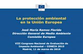 CONEIA 2015 - La protección ambiental en la UE · 2015. 5. 15. · • Informes de aplicación de las Directivas EIA y SEA (2009) • Reflexión interna, opciones, estudios, grupo