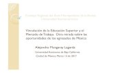 New Vinculación de la Educación Superior y el Mercado de Trabajo. … · 2017. 12. 12. · Consejo Regional del Área Metropolitana de la Anuies Universidad Iberoamericana Vinculación