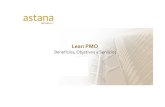 Lean PMO Presentacion General - astana PMO.pdf · Lean PMO Lean PMO -Presentación General Astana services –Enero 2013 -Company Confidential 8 Beneficios de una gestión integrada