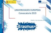 New UNIVERSIDADES EUROPEAS SERVICIO ESPAÑOL PARA LA … · 2018. 12. 12. · período de financiación + tasa de uso real. Amortización: desarrollo de pedagogías innovadoras, actividades