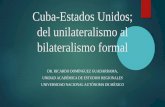 Cuba-Estados Unidos; del unilateralismo al bilateralismo ...132.247.149.1/actividades/15/CubaEUMx-Dominguez.pdf · Becarios de EU en la ELAM Pérdida de terreno económico para Estados