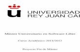 UNIVERSIDAD REY JUAN CARLOS - WordPress.com · Agradecimientos A Gregorio Robles y el equipo de Libresoft en la Universidad Rey Juan Carlos, por sus consejos, tutor´ıa y acompanamiento