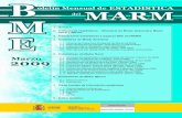Rural y Marino 5. Estadísticas de Medio Rural Marzo · 4.1. Informe de Coyuntura Ambiental de Marzo de 2009 4.2. Perfil Ambiental de España: Naturaleza y biodiversidad 4.3. Capa
