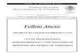 Folleto Anexo - Chihuahua · conforme a la estructura orgánica establecida en la ley, decreto, contrato o acuerdo que regulan su creación y funcionamiento. Artículo 3. Para los