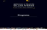 Programa - SMIS · 2019. 9. 18. · MÉXICO A TRAVÉS DE LOS SISMOS 19 y 20 septiembre AVAN CES Y R E TO S Programa Avances y retos: Aspectos relevantes de las presentaciones de la