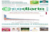EXIGEN TRANSPORTISTAS - Ecodiario Zacatecas · 2020. 4. 28. · en el de producción. Asimismo, de manera di-recta han sido beneficiados más de 90 mil en el comercio, más de 30
