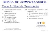 REDES DE COMPUTADORES - Universidad de Sevilla · un nº de puerto origen y un nº de puerto destino. Cada T_PDU encapsula datos del usuario, el nivel de aplicación (T_UD). En el