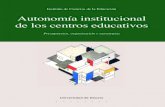 Instituto de Ciencias de la Educación Autonomía ...download.e-bookshelf.de/download/0003/7821/07/L-G... · formación reflexionan sobre la autonomía institucional de los centros