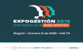 EXPOGESTIONBOGOTA brochure 20160923...2016/09/23  · proponer soluciones a los grandes desafíos de la humanidad con el uso de tecnologías exponenciales. Es uno de los principales