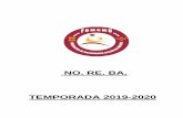 NO. RE. BA. TEMPORADA 2019-2020...3.2.- Encuentros Amistosos fuera de la Región de Murcia y/o en el Extranjero. Los clubes que concierten encuentros de carácter amistoso fuera del