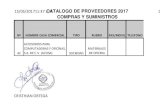 15/05/201711:37 a.m. CATALOGO DE PROVEEDORES 2017 1 ...€¦ · compras y suministros 11 63 astor de la cruz caballero andino (fast control - servicios de fumigacion y limpieza) individual