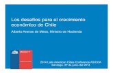 Los desafíos para el crecimiento económico de Chile · Ministerio de Hacienda | Gobierno de Chile 29 Comentarios finales • Tenemos el desafío de reimpulsar el crecimiento de
