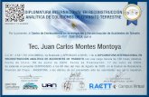 CE-IRAT CERTIFICA, que el Tec. Juan Carlos Montes Montoya · Nivel 1: RECONSTRUCCIÓN 1: TRABAJO y VARIACIÓN DE ENERGÍA UNIDAD 1: Reconstrucción de colisiones en vías rectas sin