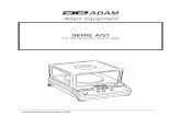 Adam Equipment · 2.0 ESPECIFICACIONES Modelo # AQT 200 AQT 250 AQT 600 AQT 1500 AQT 2600 AQT 2000 AQT 5000 Capacidad Máxima 200g 250g 600g 1500g 2600g 2000g 5000g
