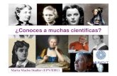 ¿Conoces a muchas científicas? - UPV/EHUmtwmastm/MUNCYT.pdf · Eduardo Galeano, Hipatia, Espejos. Hipatia de Alejandría (355 o 370-415) Primera científica de la historia. Caroline