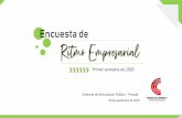 Encuesta de Ritmo Empresarial · 2020. 9. 9. · Presentación La Cámara de Comercio de Casanare presenta los resultados de la Encuesta de Ritmo Empresarial -ERE-acerca de la dinámica