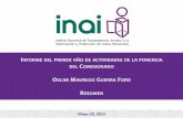 Presentación de PowerPointinicio.inai.org.mx/presentaciones/1er Informe de... · Janeiro, Brasil (10-11 de noviembre de 2014). • Segundo ongreso Internacional de Transparencia,