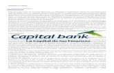 CONTRATO ÚNICO - Capital Bank€¦ · Contrato Único de Servicios Bancarios: Se reﬁere al presente contrato que recoge los términos y condiciones que regulan el manejo de los