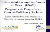 Programa de Posgrado en Ciencias Políticas y Sociales · 2020. 9. 10. · Mtra. Cinthya Fuentes Juárez Auxiliar en el Posgrado en Ciencias Políticas y Sociales auxposgradocpys@acatlan.unam.mx