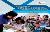 Propuestas de políticas de educación del Consejo Nacional ... Planes Nacionales... · Propuestas de políticas de educación del Consejo Nacional de Educación 3 Introducción En