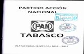 TABASCO - IEPCTiepct.org.mx/docs/transparencia/plataforma_elect/2015_plataforma_pan… · Partido Acción Nacional - Plataforma Política Estatal 1 2015-2018 1.1 Modificar y generar
