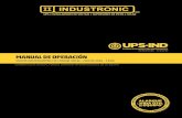 Manual de operación - Industronic€¦ · Hay diferentes fuentes de alimentación para el UPS. Las terminales o tomacorrientes podrían tener tensión a pesar de que la fuente de