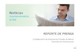 REPORTE DE PRENSA - cepb.org.bo€¦ · los decretos y las disposiciones gubernamentales para hacer frente a la crisis sanitaria que enfrenta el país. ... presidente de Directorio,