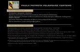 PAULA PATRICIA VELÁSQUEZ CENTENO Paula Patricia.pdf · PAULA PATRICIA VELÁSQUEZ CENTENO Profesión: Abogada y Notaria. DATOS GENERALES CARGOS DESEMPEÑADOS Colaboradora en oficina