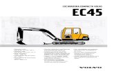 V EC45 3354321022-0111€¦ · MINI EXCAVADORA EC45 i Todavía más m3 por hora ! Como todos los modelos Volvo, la EC45 desarrolla un impresio- nante nivel de prestaciones. La fuerza