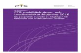 PTS mobiltäcknings- och bredbandskartlägging 2018€¦ · absoluta närheten som medger en sådan bithastighet 38 4.8 Tillgången till fast bredband om 1 Gbit/s eller fiber i absoluta
