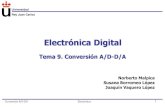 Electrónica Digital - Academia Cartagena99€¦ · CÓDIGO DIGITAL ENTRADA ref. Conversión A/D-D/A Electrónica 13 Conversión D/A • La conversión D/A consiste en obtener una